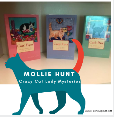 photos of Mollie Hunt crazy cat mystery books