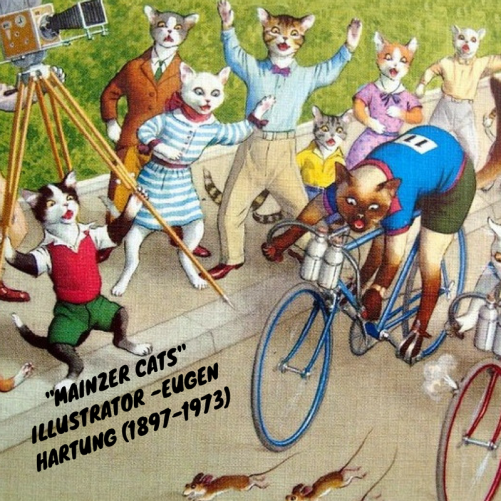 Mainzer cats in bike race