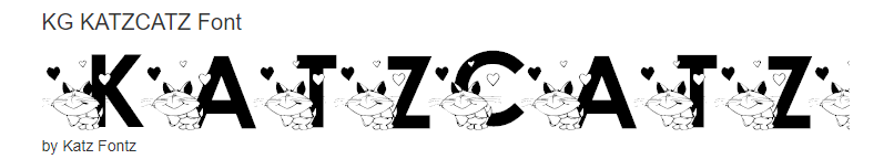 katzcatz font