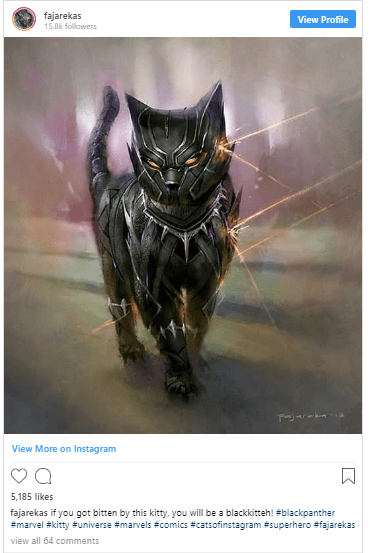 Marvel Comic hero gets feline makeover